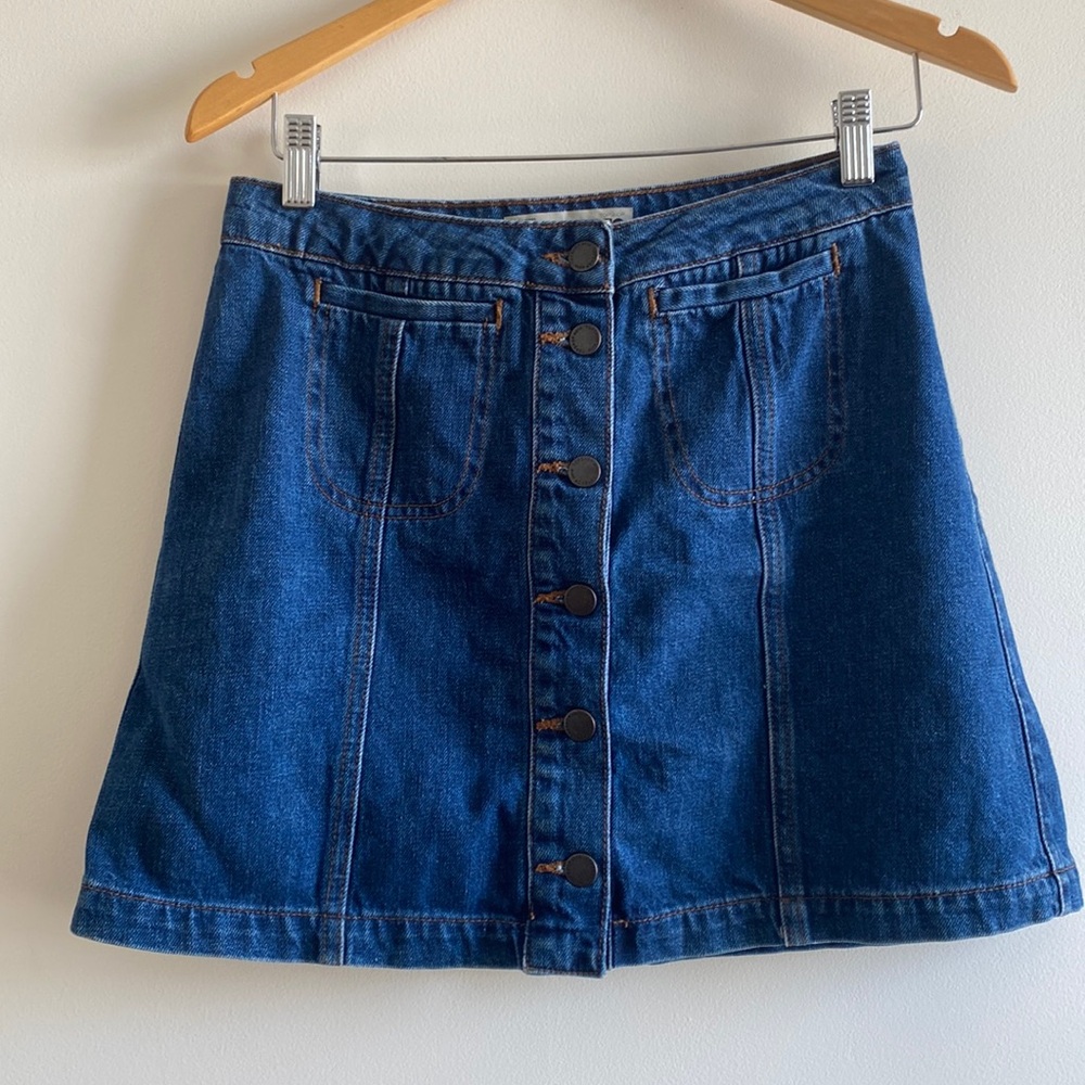 Top shop denim mini skirt